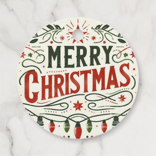 メリークリスマス フェイバータグ (裏面)