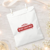 メリークリスマス フェイバーバッグ (クリップ留めされた状態)