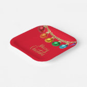 メリークリスマス、フェスティバル休日デザイン、 ペーパープレート (傾斜あり)