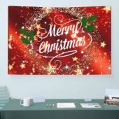 メリークリスマス、フェスティバル華美と 横断幕 (トレードショー)