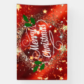 メリークリスマス、フェスティバル華美と 横断幕 (縦)