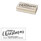 『メリークリスマス』フェスティバル ラバースタンプ (押印)