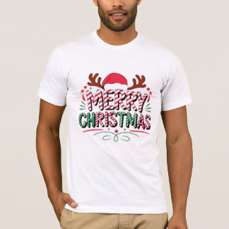 メリークリスマス フェスティブルのスタイル Tシャツ