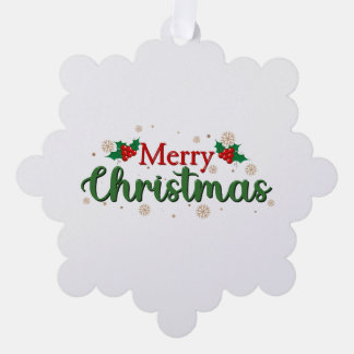 メリークリスマス フェスティブ オーナメントカード
