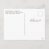 メリークリスマス | フォトコラージュ | クラシックグリーン シーズンポストカード (裏面)