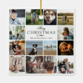 メリークリスマス フォトコラージュ セラミックオーナメント (裏面)