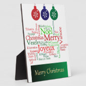 メリークリスマス フォトプラーク (側面)