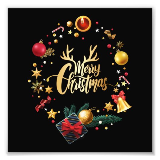 メリークリスマス. フォトプリント            (正面)