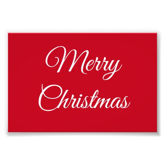 メリークリスマス フォトプリント            (正面)