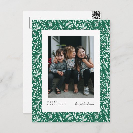 メリークリスマス |フォトポストカードの追加 ポストカード (正面/裏面)