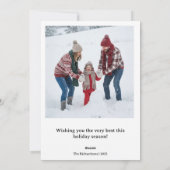 メリークリスマス フォトポップ カード (裏面)