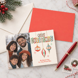 メリークリスマス フォト タイポグラフィー 写真 シーズンカード