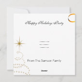 メリークリスマス フォト 赤 緑 窓 シーズンカード (裏面)