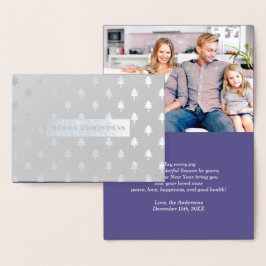 メリークリスマス.フォ実在イルクリスマスの写真カード 箔カード