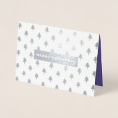 メリークリスマス.フォ実在イルクリスマスの写真カード 箔カード (正面)