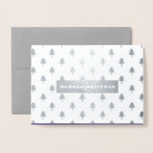 メリークリスマス.フォ実在イルクリスマスの写真カード 箔カード (封筒付き正面)