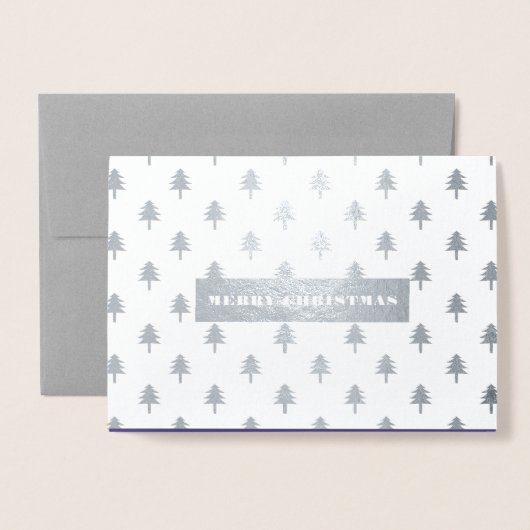 メリークリスマス.フォ実在イルクリスマスの写真カード 箔カード (封筒付き正面)