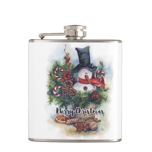 メリークリスマス フラスク (正面)