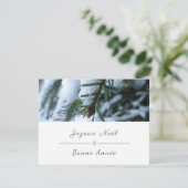 メリークリスマス フランスのクリスマス＆ニューイヤー 松の木 シーズンカード (スタンド正面)