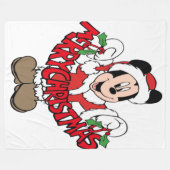 メリークリスマス フリースブランケット (正面(横))
