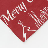 メリークリスマス フリースブランケット (角)