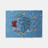 メリークリスマス フリースブランケット (正面(横))