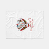 メリークリスマス フリースブランケット (正面(横))