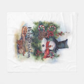 メリークリスマス フリースブランケット (正面(横))