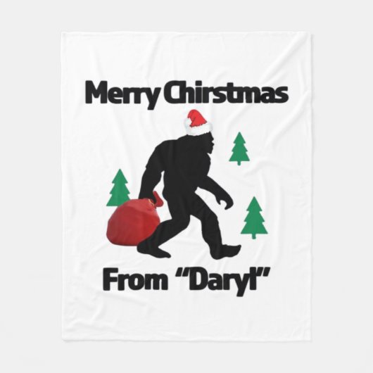 メリークリスマス フリースブランケット (正面)