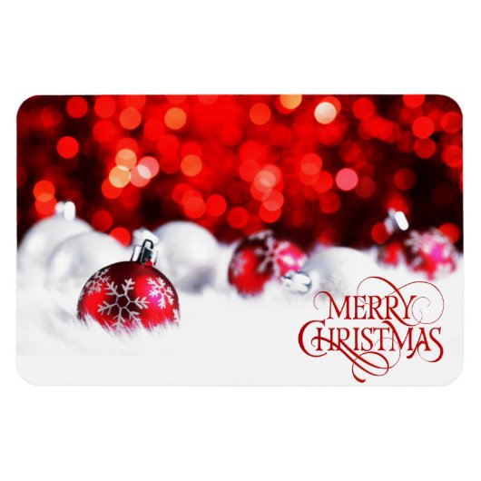 「メリークリスマス」フレキシブルマグネット マグネット (横)