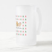 メリークリスマス フロストグラスビールジョッキ (正面右)