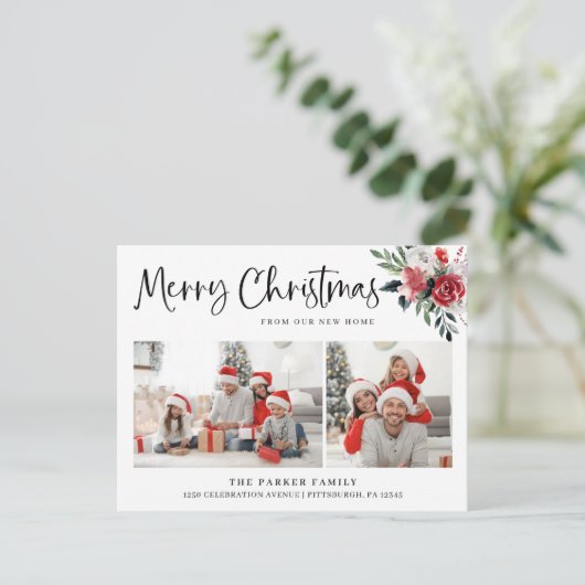 メリークリスマス |フローラ変更の写真 シーズンポストカード (スタンド正面)