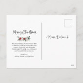 メリークリスマス |フローラ変更の写真 シーズンポストカード (裏面)