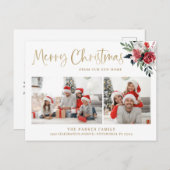 メリークリスマス | フローラ変更の写真 シーズンポストカード (正面/裏面)