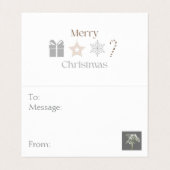 メリークリスマス フローリスト ホリデーパッケージング 名刺 (内部フラット)