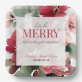 メリークリスマス ブライダルシャワーをしよう ペーパープレート (正面)