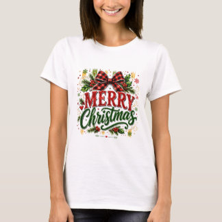 メリークリスマス ブライド ボウ Tシャツ