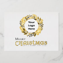 メリークリスマス ブラックゴールド リース ビジネス