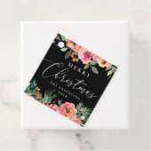 メリークリスマス | ブラックフローラ&パインホリデイ フェイバータグ (インサイチュ)