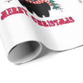 メリークリスマス・ブラック・ベアーズ ラッピングペーパー (ロールコーナー)