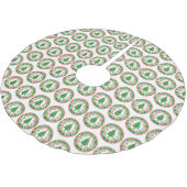 メリークリスマス ブラッシュドポリエステルツリースカート (アングル)