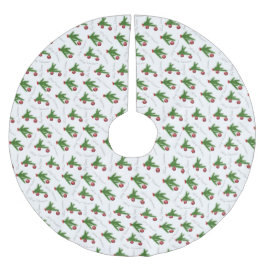 メリークリスマス ブラッシュドポリエステルツリースカート