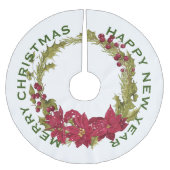 メリークリスマス ブラッシュドポリエステルツリースカート (正面)