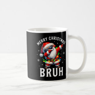 メリークリスマス ブラフ 面白いサンタクロース レトロ メンズ コーヒーマグカップ
