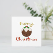 メリークリスマス＋プディングデザイン シーズンカード (スタンド正面)
