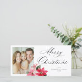 メリークリスマス プリムラ ホリデー ブーケ シーズンカード (スタンド正面)