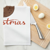 メリークリスマス+プリンデザイン キッチンタオル (四つ折り)