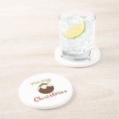 メリークリスマス+プリンデザイン コースター (側面)