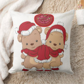「メリークリスマス・プレイド・装飾用クッション」 クッション (ブランケット)