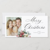 メリークリスマス プレッシオナリア ホリデー ブーケ シーズンカード (正面)